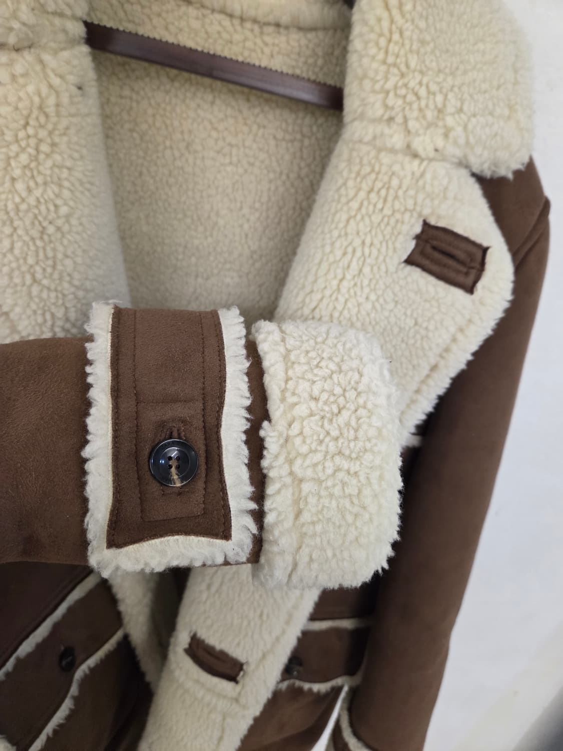 자라 맨 에코무스탕 자켓 XL 상품이미지9