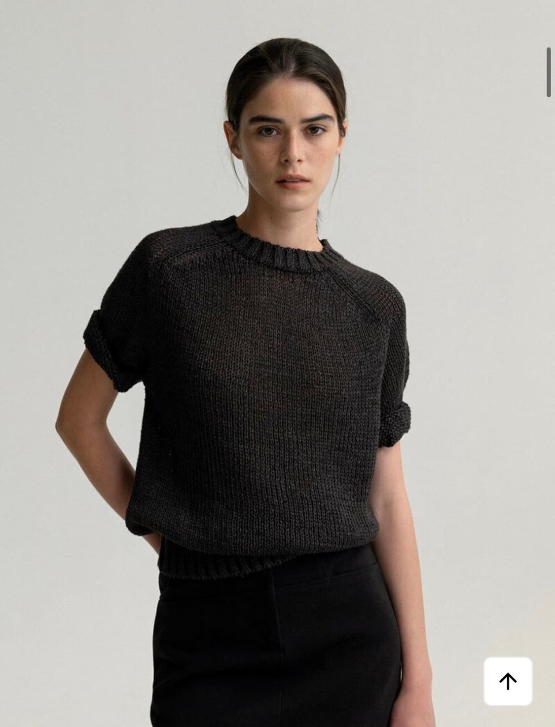 낫띵리튼 bamboo short pullover charcoal 상품이미지5