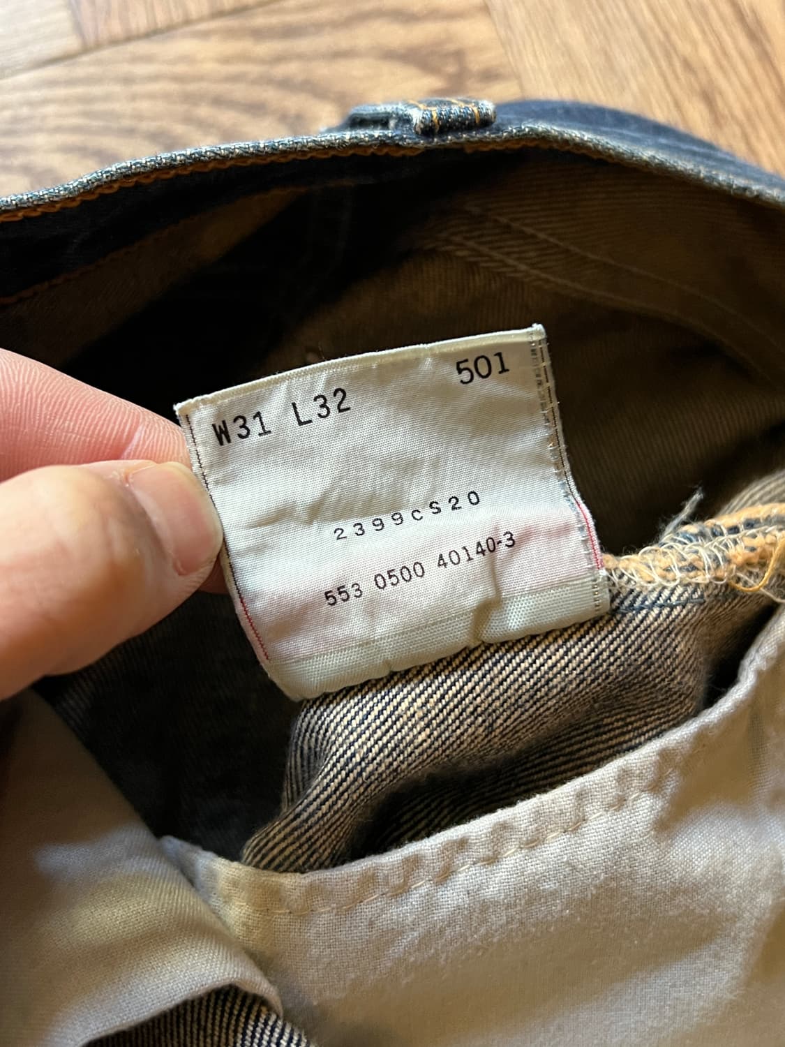 [31]90s 리바이스 재팬 501 Made in USA 컷오프 데님팬츠 상품이미지5