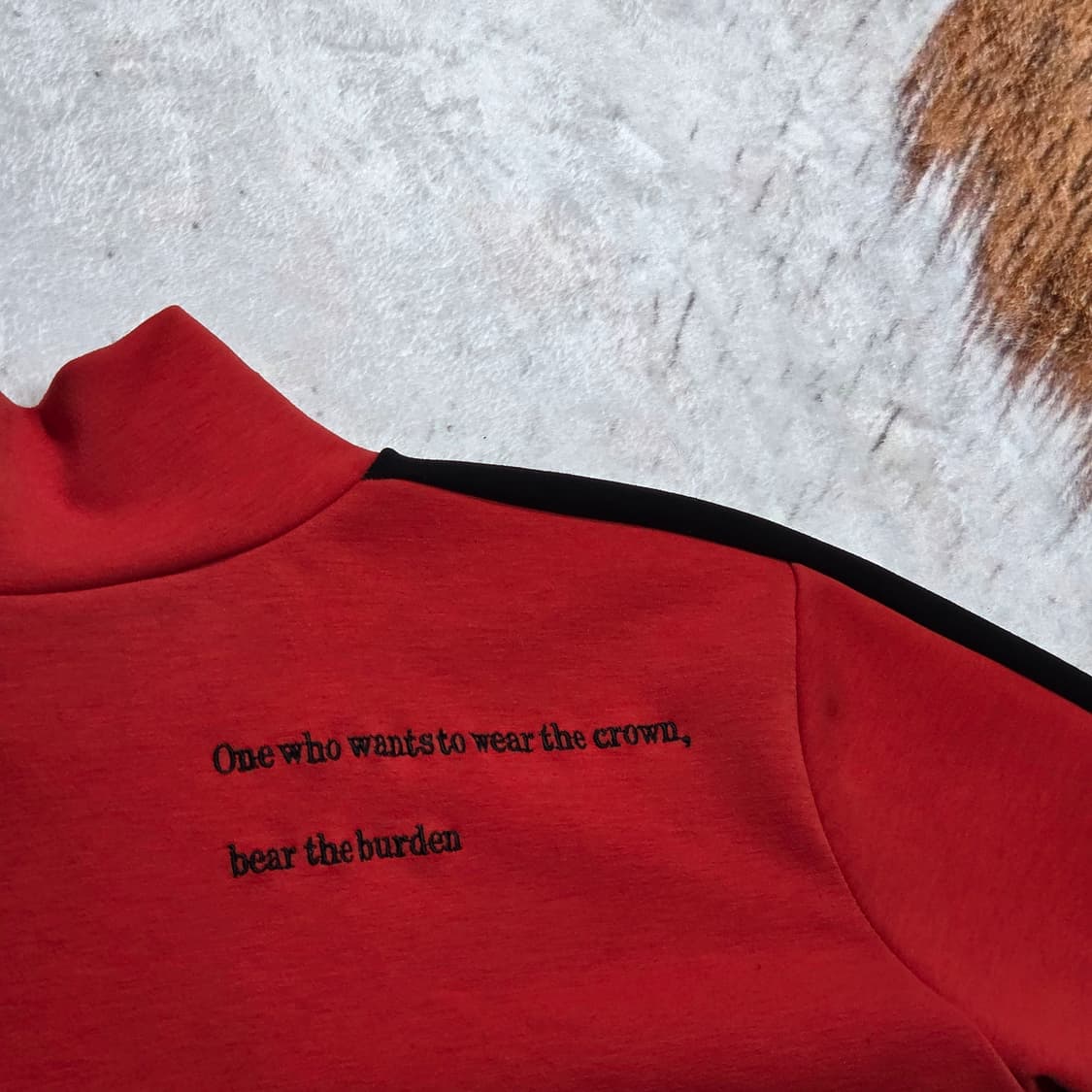 빈티지 레드 블랙 Y2K 펑크 져지 상품이미지6