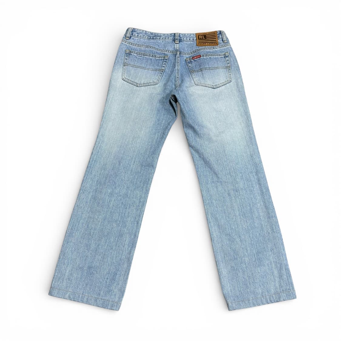 우먼M-L 폴로 진스 스트레이트 연청 데님팬츠 상품이미지1