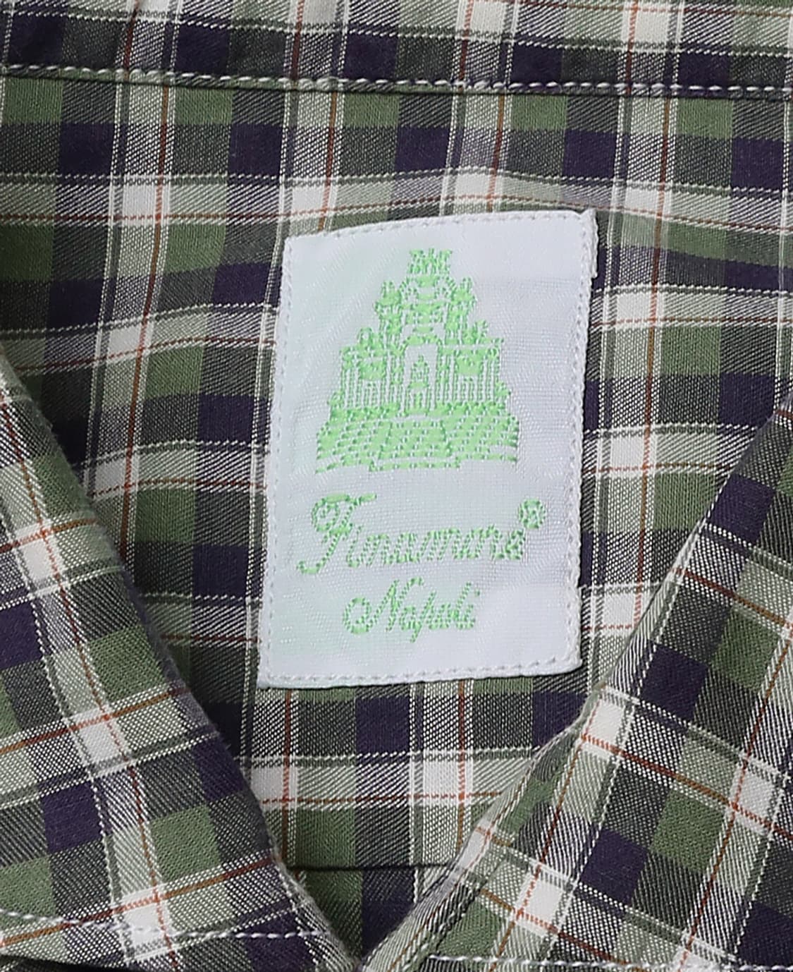 피나모레 1925 [Finamore 1925] 나폴리 체크 셔츠 상품이미지4