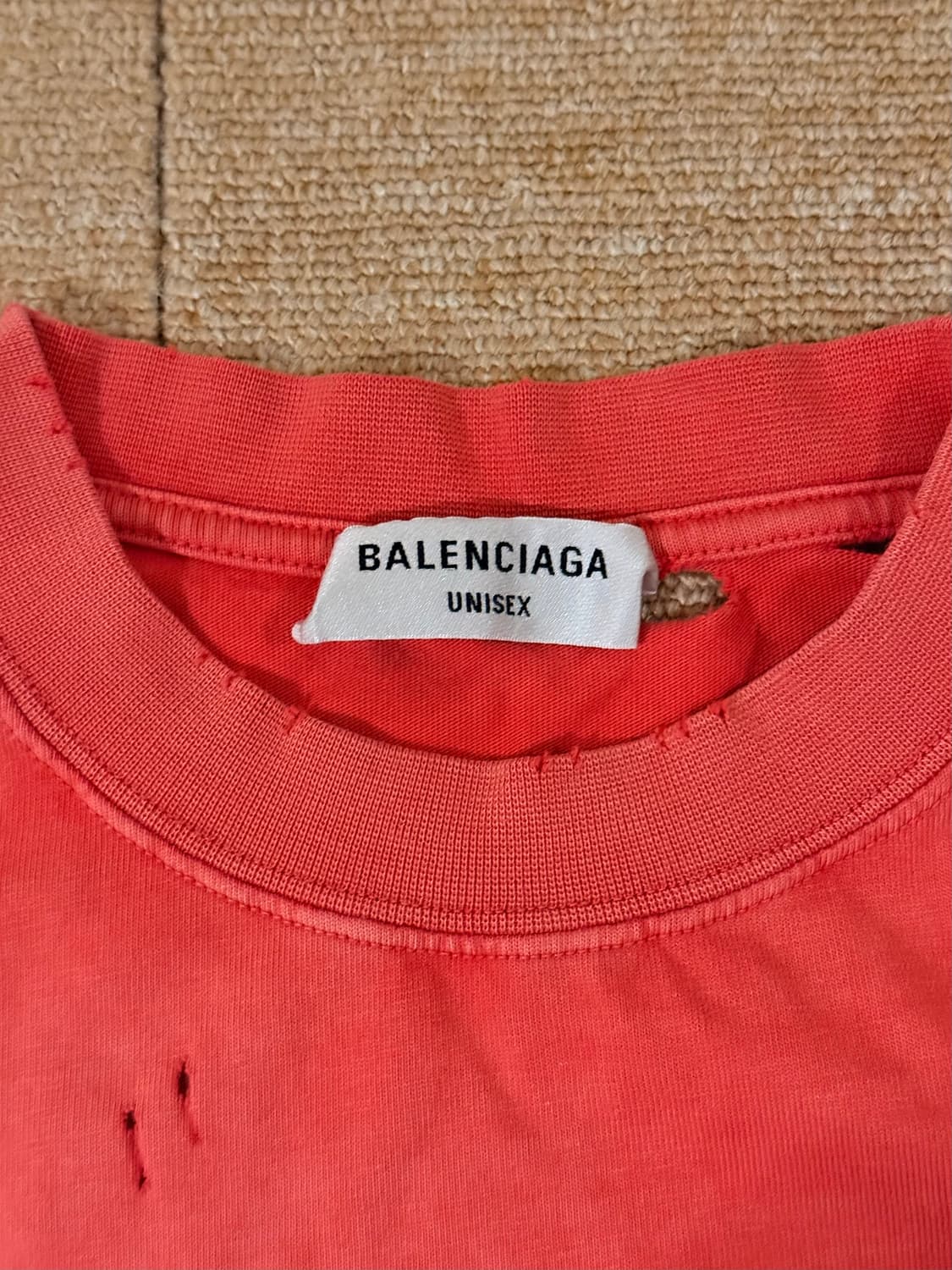 Maison Balenciaga Small fit Tshirts Red 상품이미지5