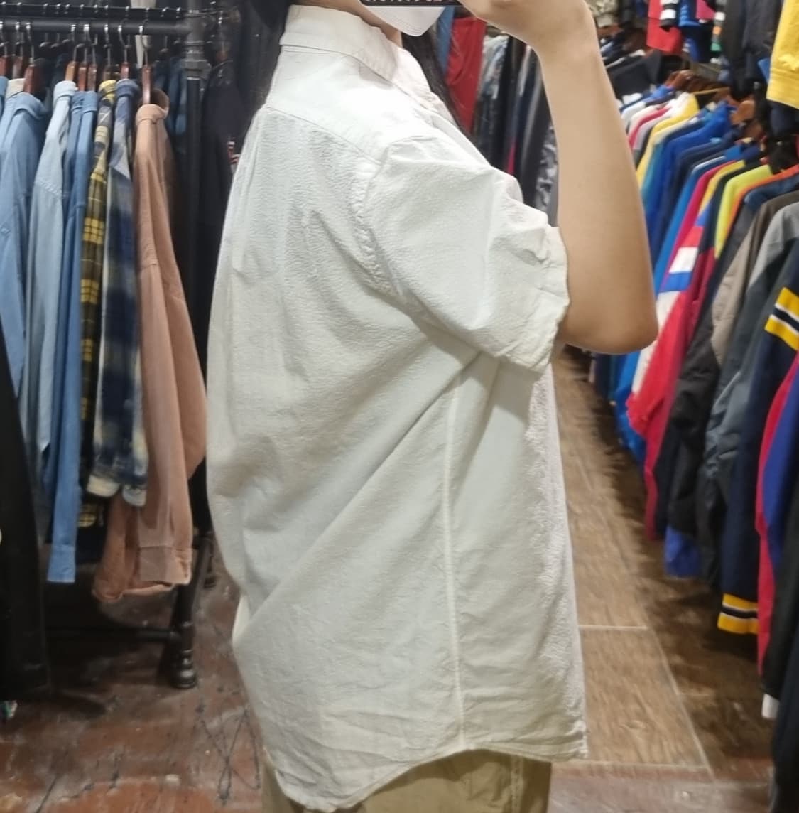 [Hi] 폴로 반팔 셔츠 화이트 상품이미지5
