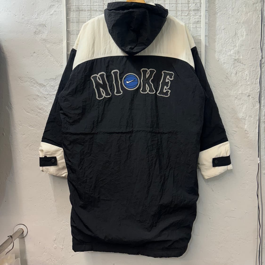 90s 나이키 올드스쿨 흰 검 돕바 자켓 M 상품이미지1