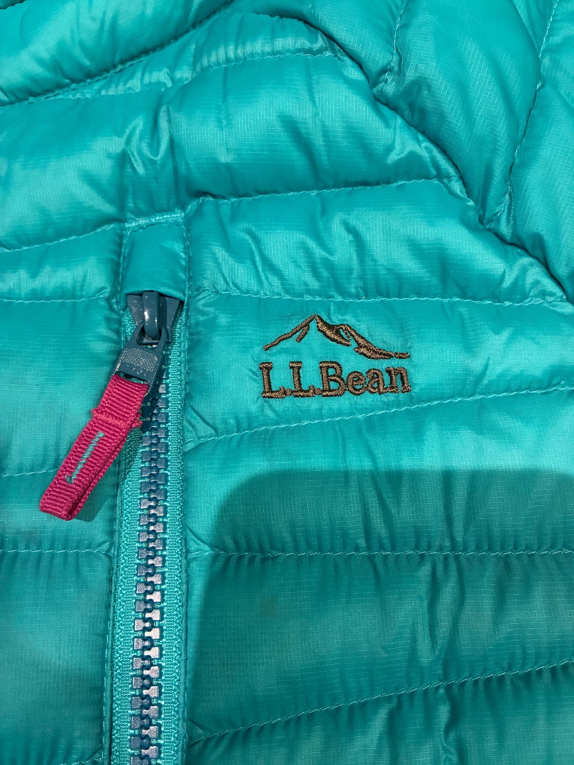 M) L.L. Bean 엘엘빈 경량 패딩 에메랄드 상품이미지3