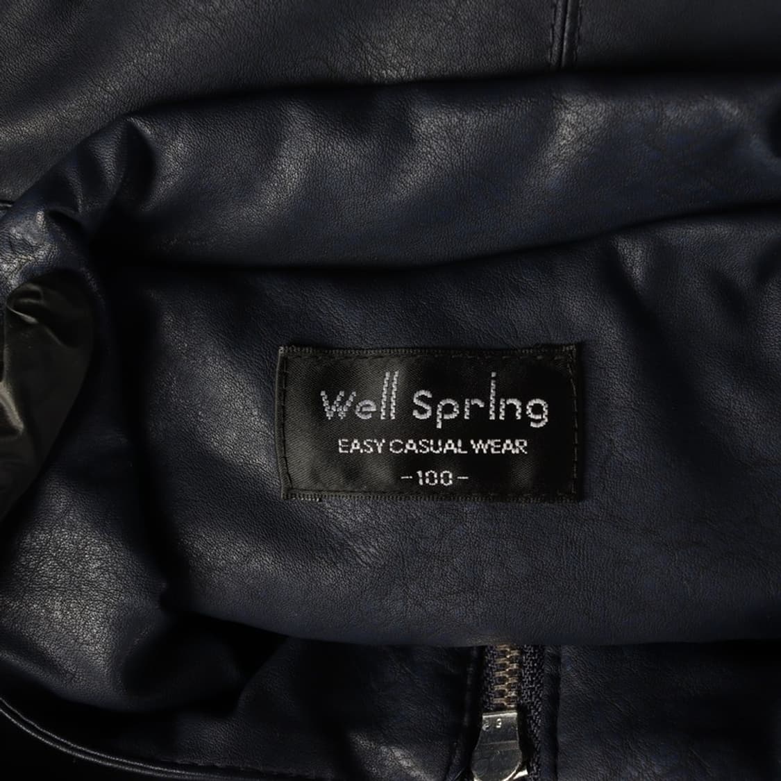웰스프링 라이더 페이크 레더 자켓 100 상품이미지5