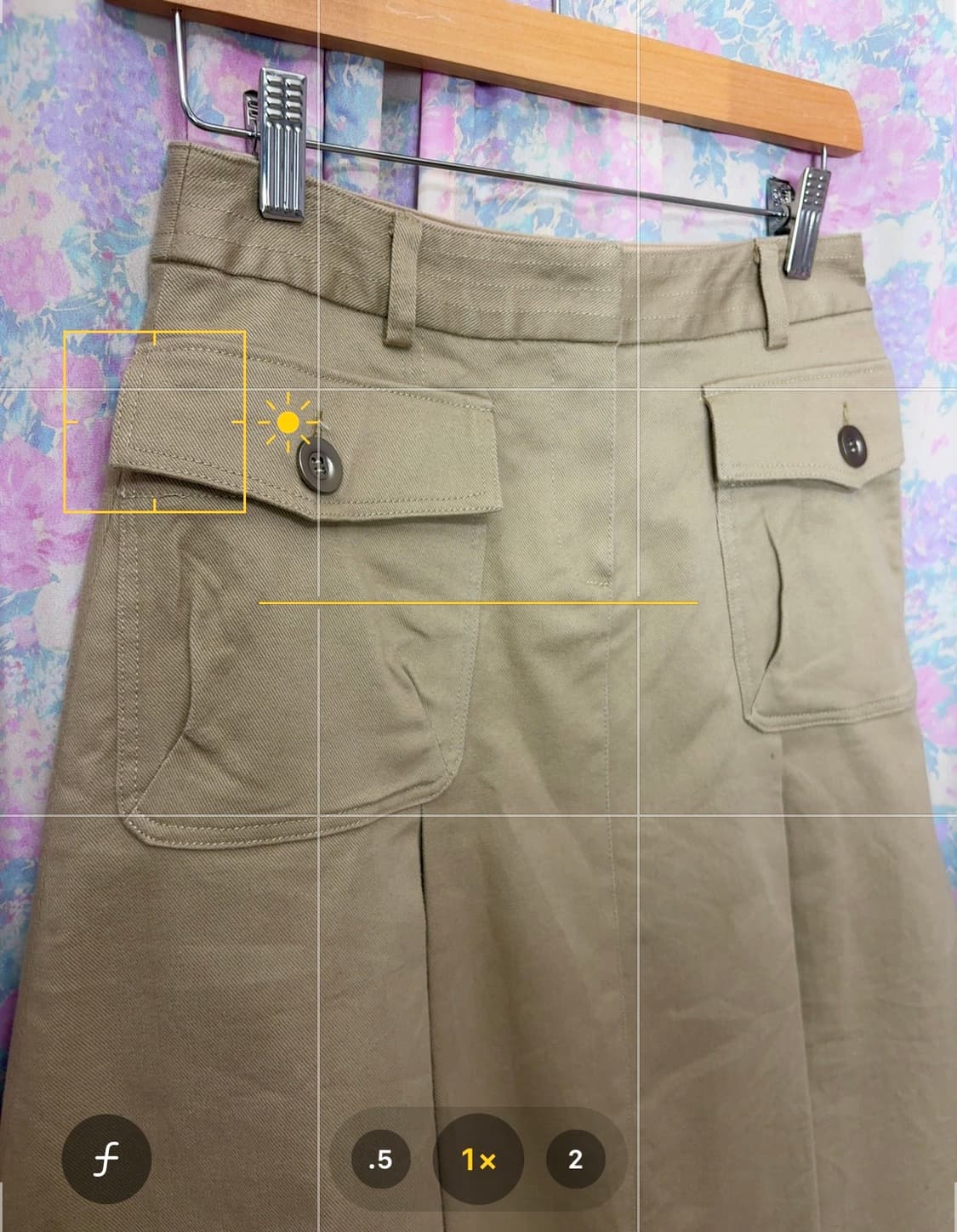 베이지 미디 코튼 스커트 상품이미지10