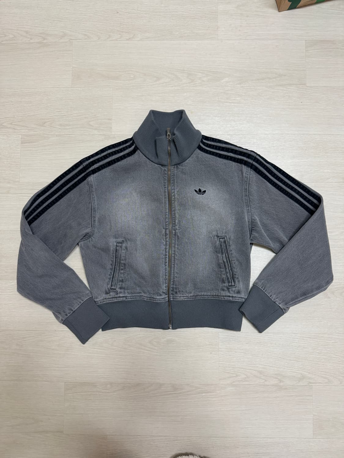 아디다스 데님 트랙탑 차콜 블랙 S 상품이미지5