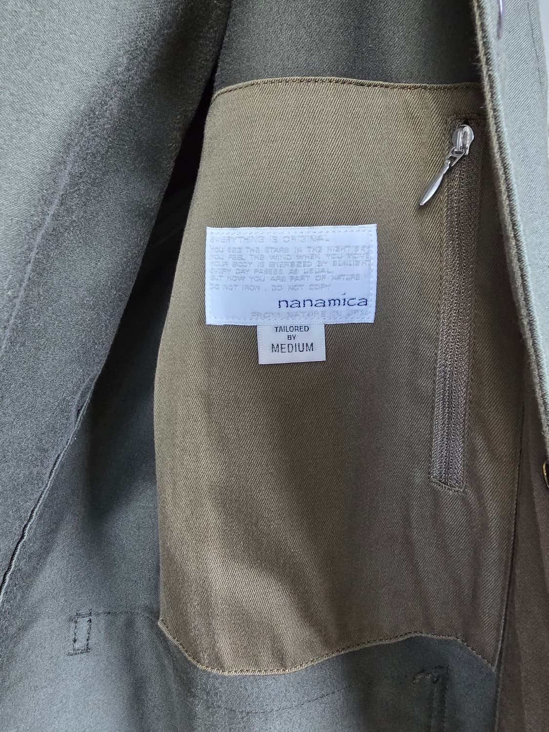 나나미카 몰스킨 독자켓 올리브 상품이미지5