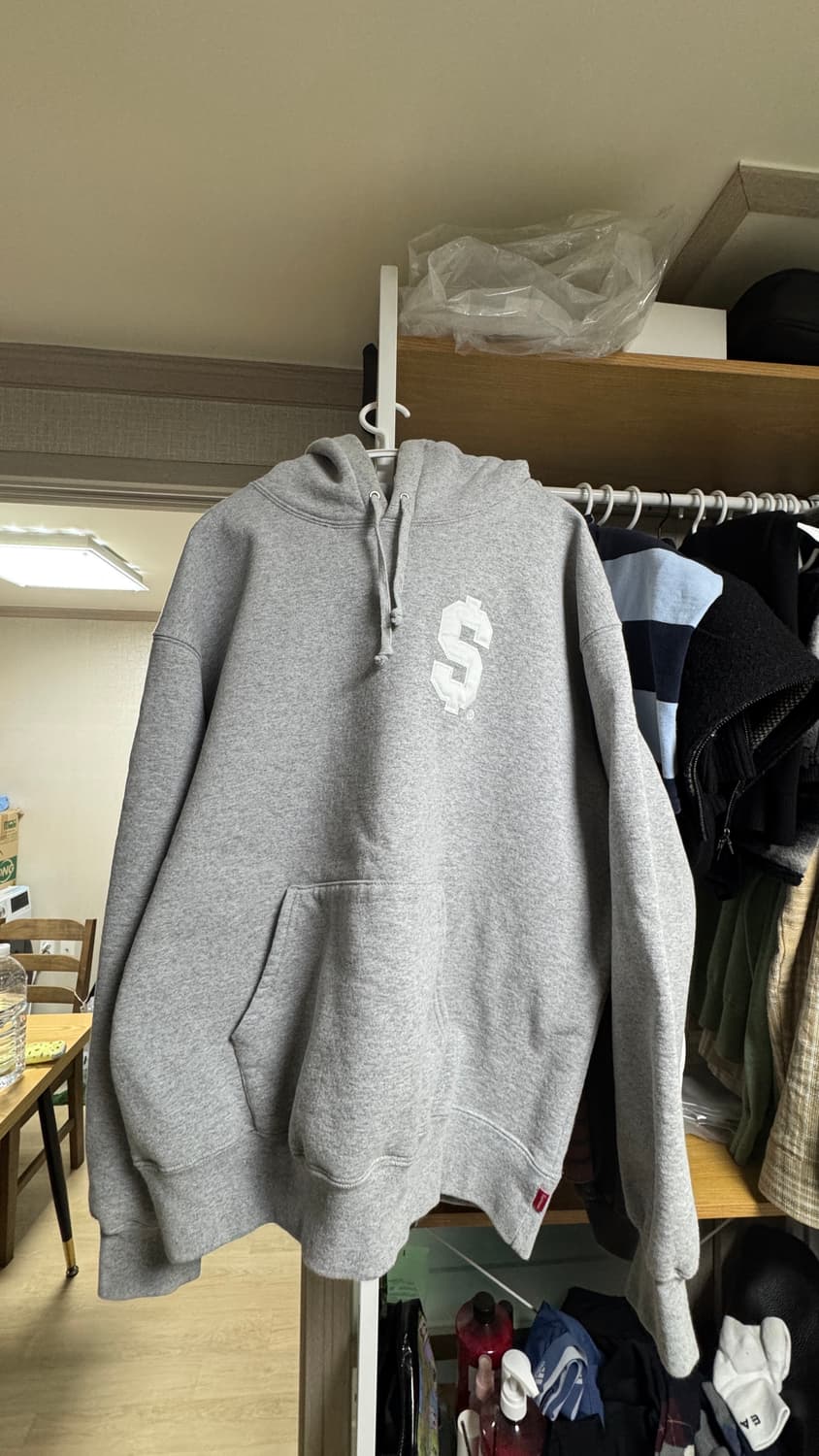 Supreme $ Hooded Sweatshirt Heather Grey 상품이미지1