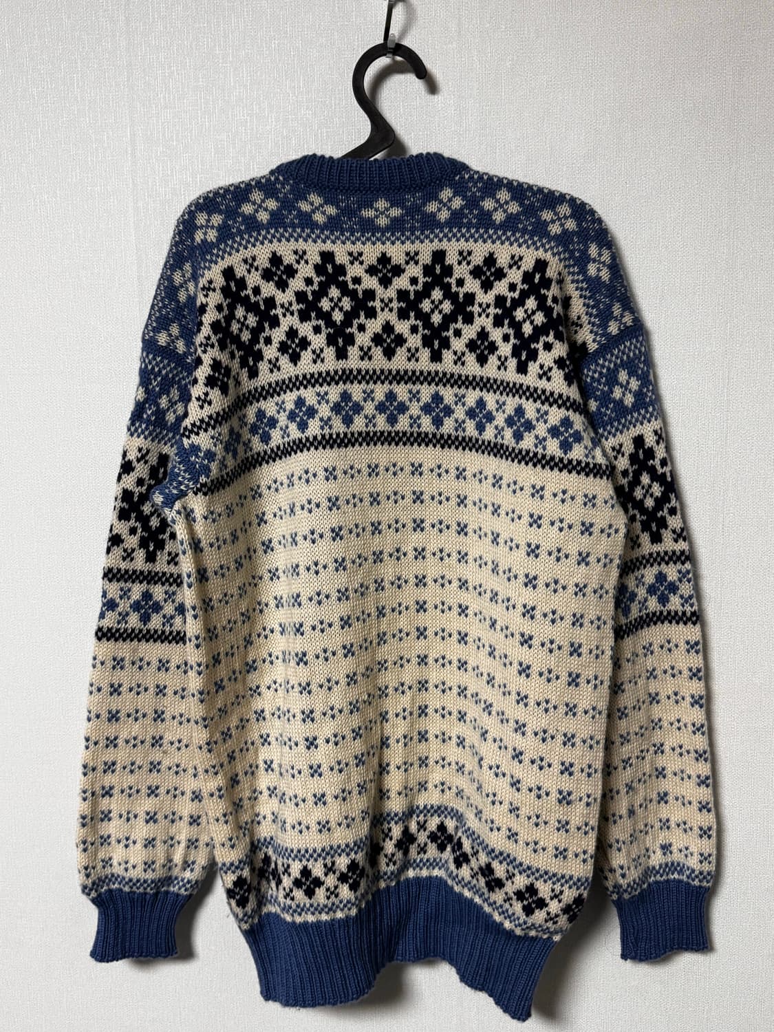 노르딕 빈티지 눈꽃 무늬 가디건 상품이미지3