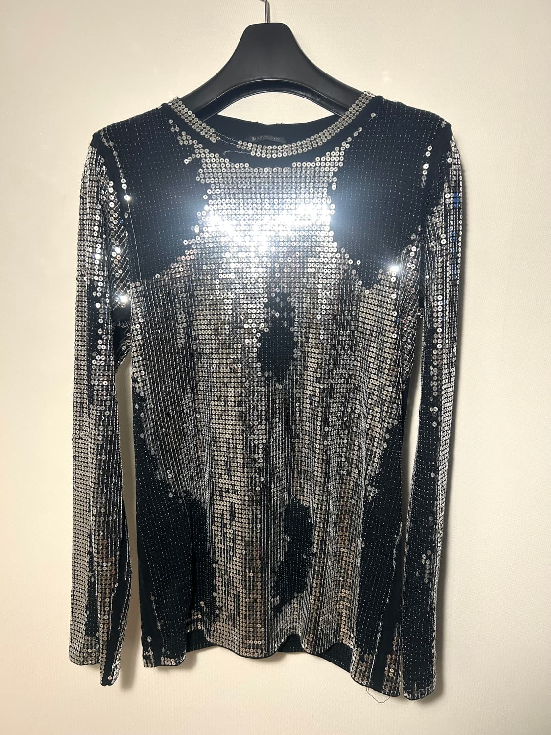 BALMAIN 스팽글 테크노 롱슬리브 상품이미지1