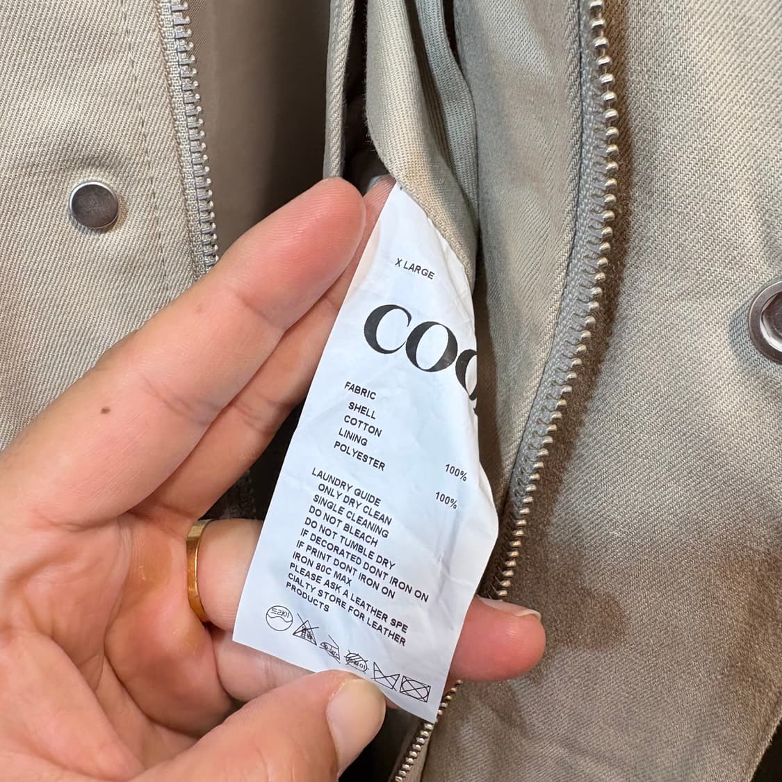 [XL] Coor 쿠어 투웨이 집업 자켓 상품이미지6
