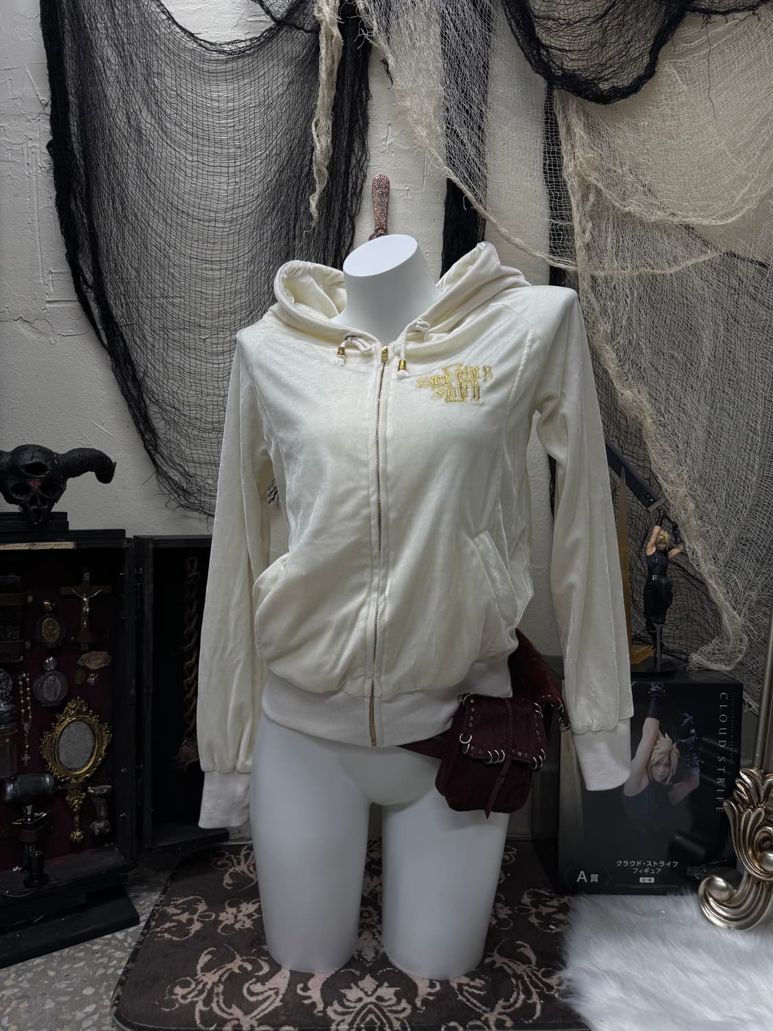 Babydoll 00s y2k embroidery hoodie 상품이미지1