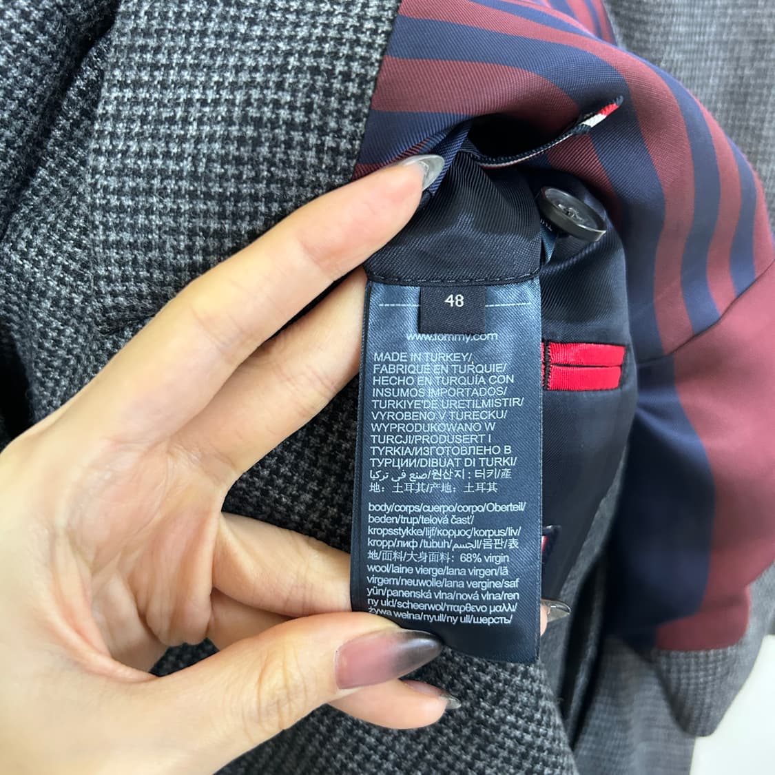 타미힐피거 남성 헤링본 자켓 100(48)  상품이미지4