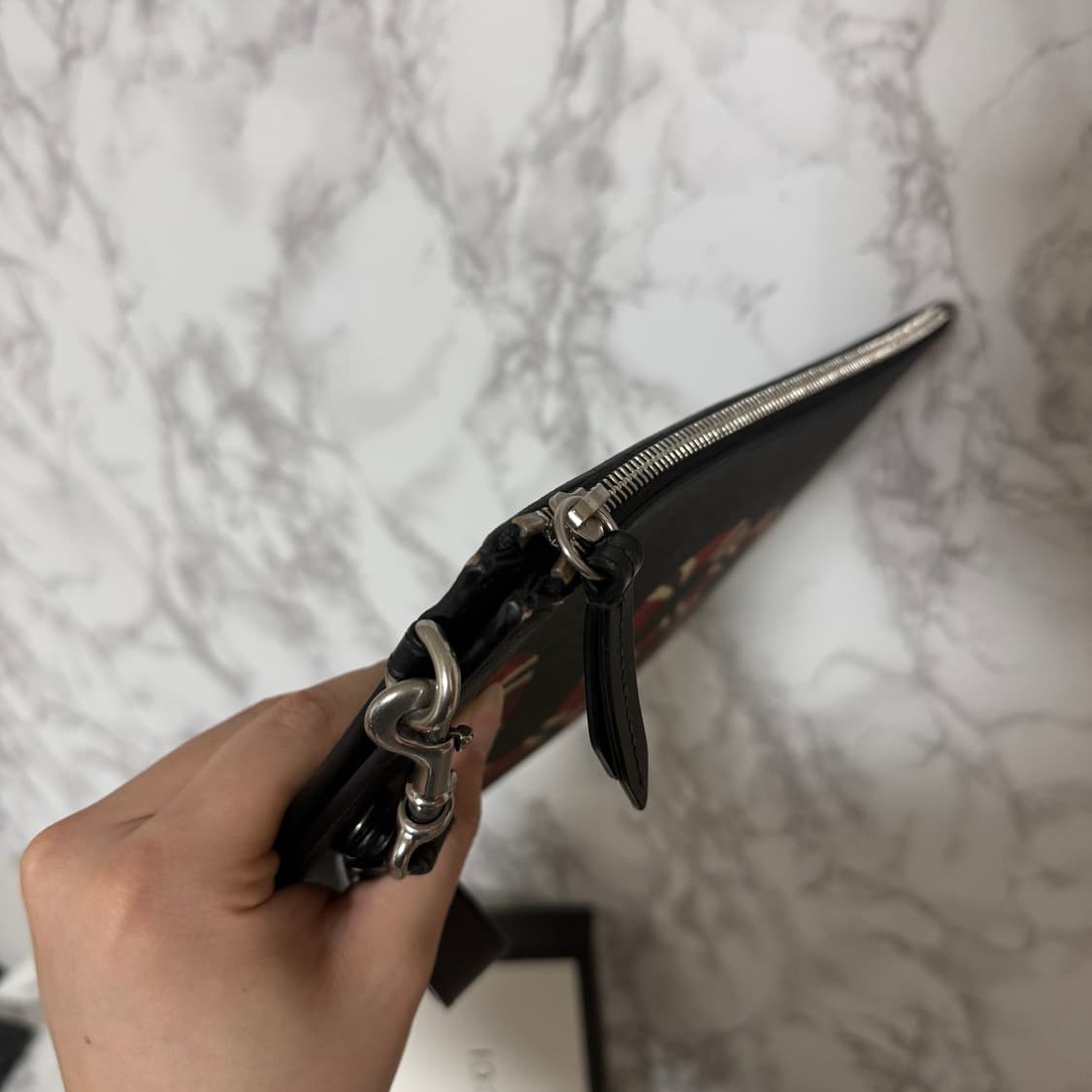 [OS] 구찌 스네이크 클러치 블랙 상품이미지5