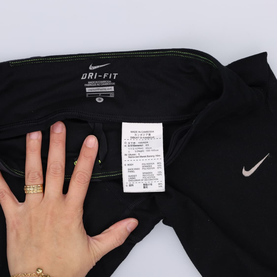S 나이키 여성 드라이핏 레깅스 0313H1 상품이미지4
