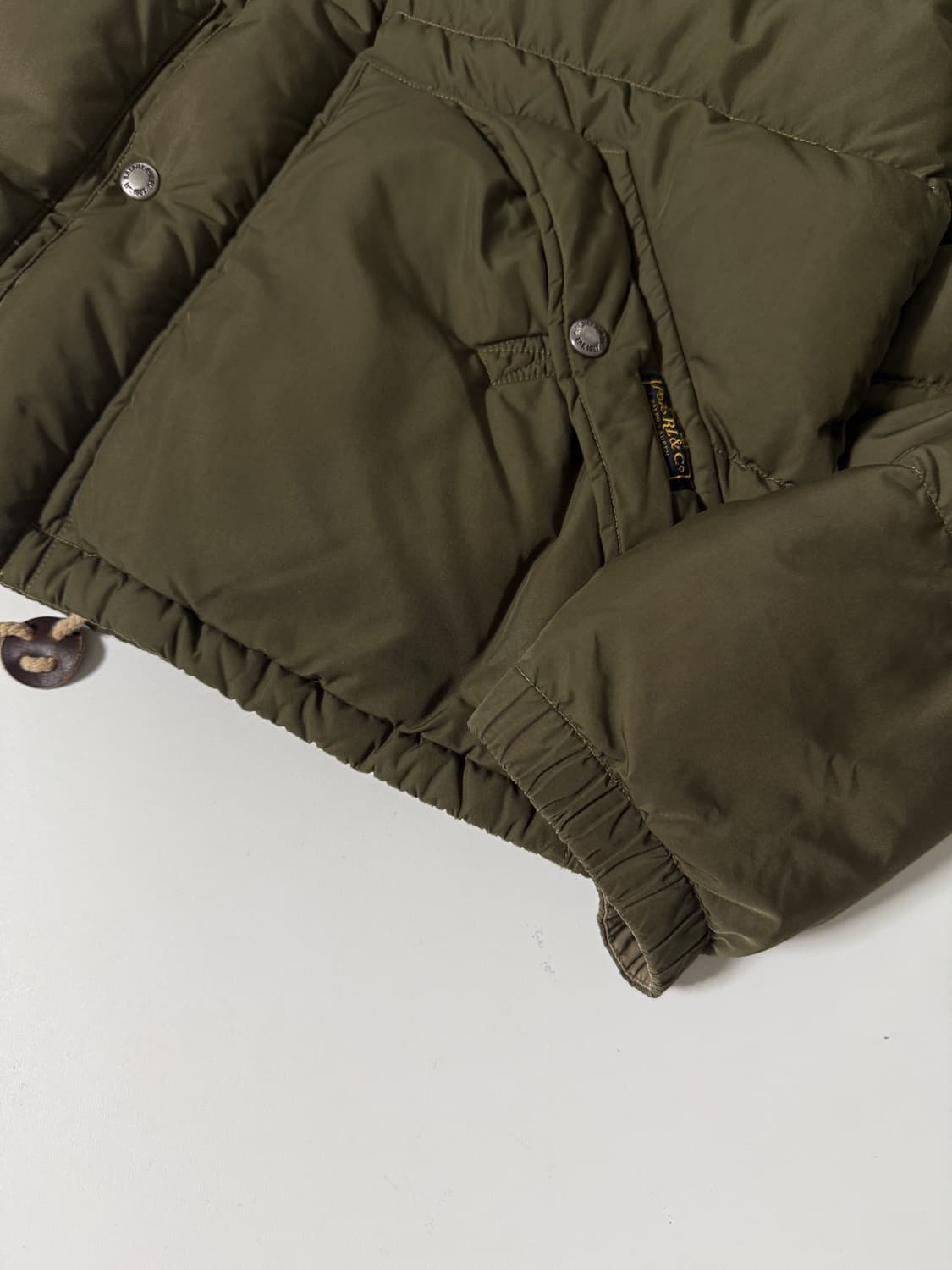 폴로 랄프로렌 00‘s 루즈핏 카키 다운 푸퍼 패딩 상품이미지5