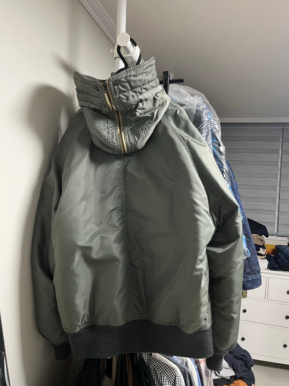 Marka 마카 N-2B 블루종 세이지 그린 3사이즈 상품이미지2