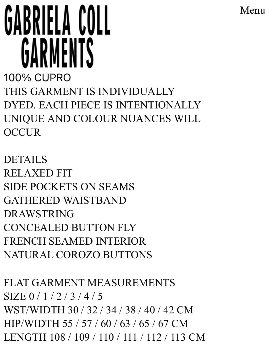 가브리엘라 콜가먼츠 큐프로 드로우스트링 트라우저 상품이미지2