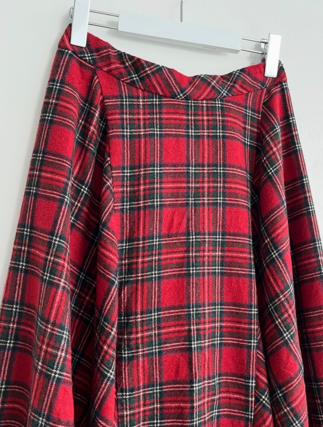 Olive des olive 레드 체크 롱 스커트 상품이미지3