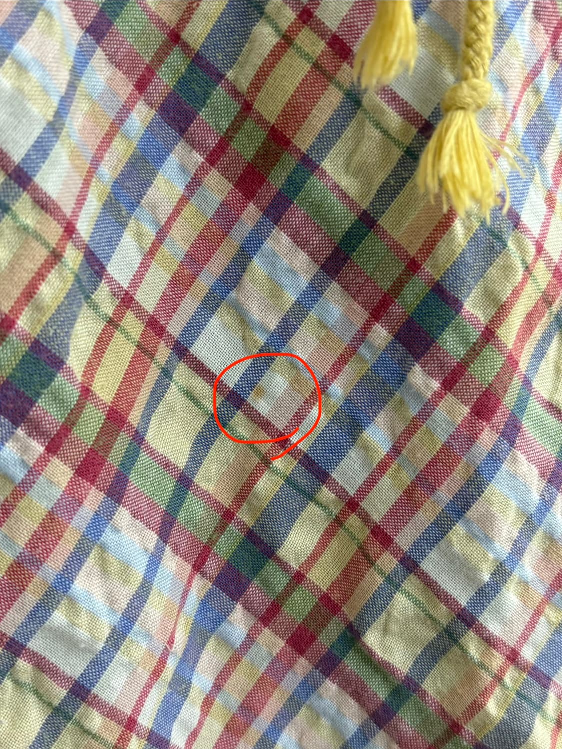 다채색 체크 반소매 블라우스 상품이미지10