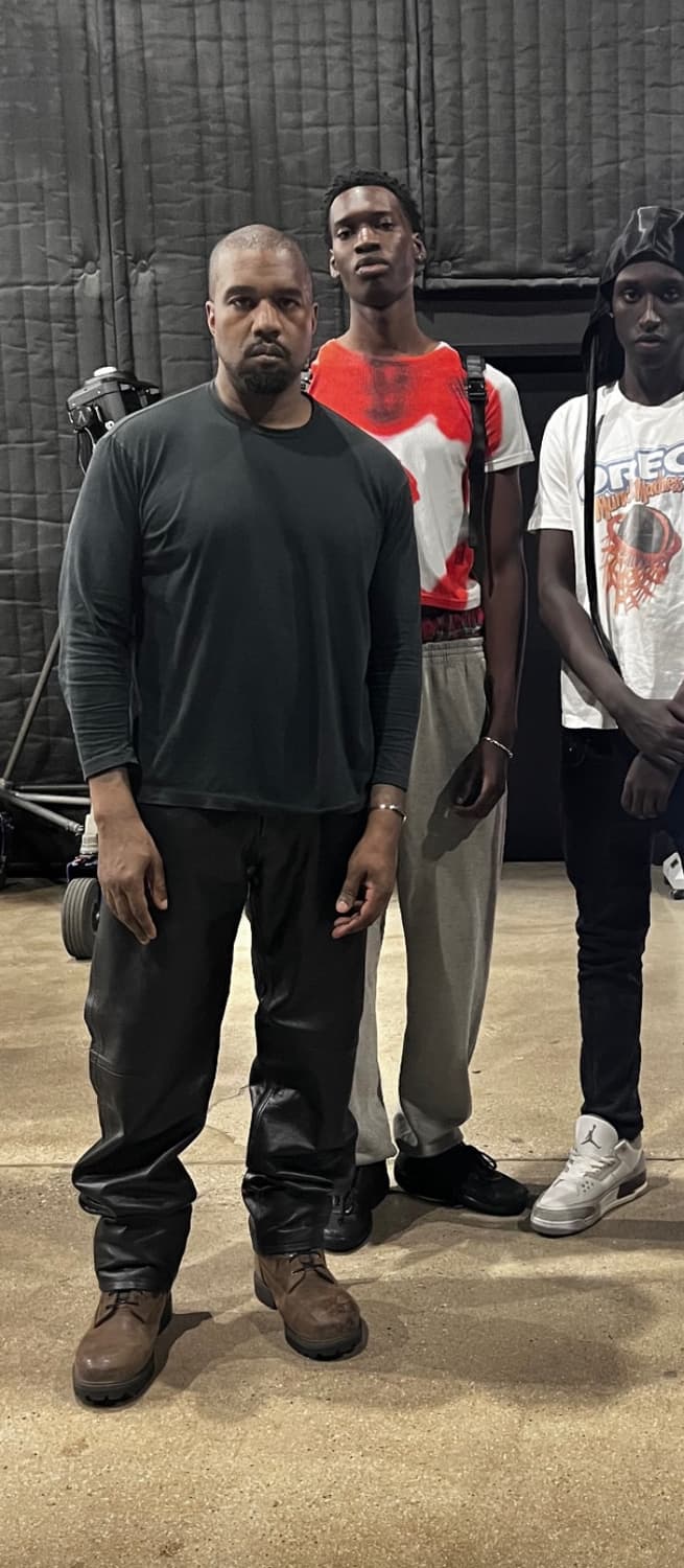 빈티지 레더 곱창 팬츠 yeezy yzy 상품이미지4