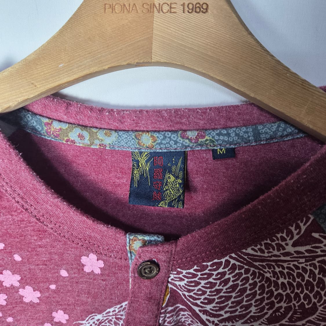 [JPN] 빈티지 오리엔탈 사쿠라 헨리넥 롱슬리브 상품이미지5