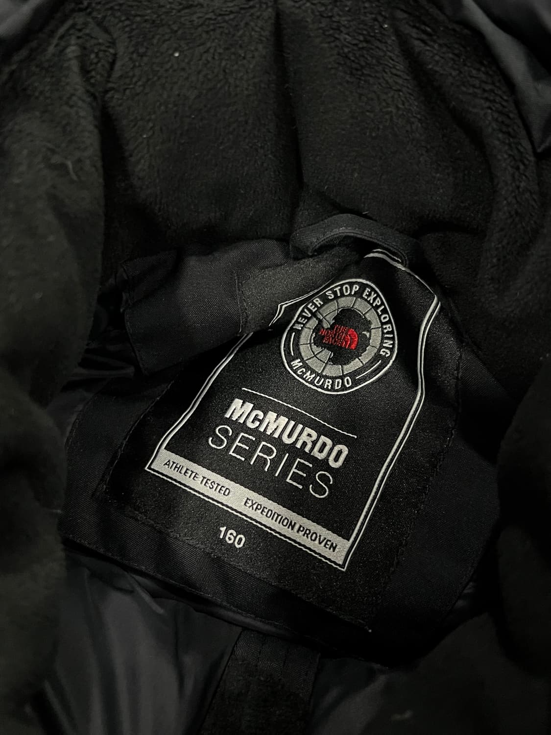 (160) 노스페이스 키즈/우먼스 맥머도 구스다운 자켓 블랙 상품이미지5