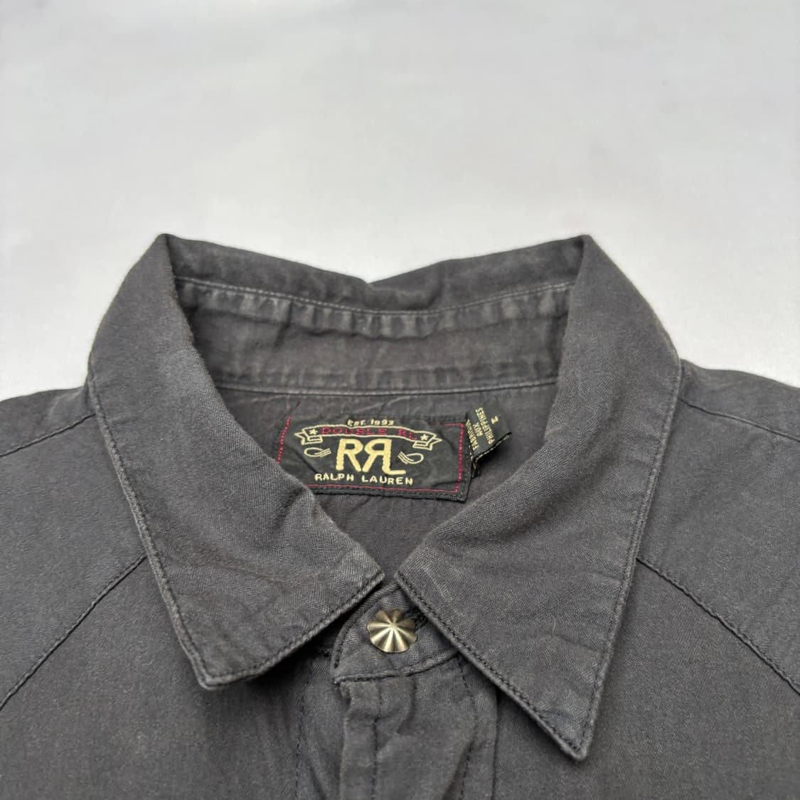 RRL 더블알엘 코튼 트윌 웨스턴 셔츠 상품이미지3