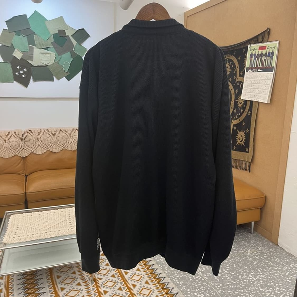 스타터 NBA 올드스쿨 시카고불스 반집업 오버핏 니트 XL C10792 상품이미지4