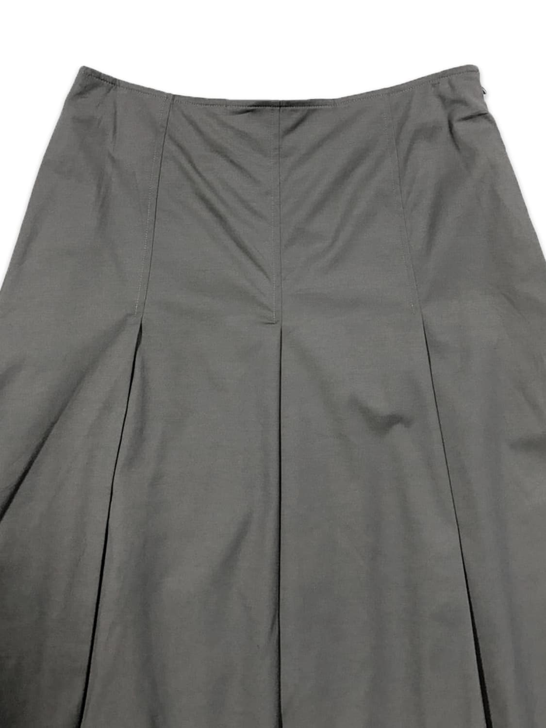 빈티지 그레이 플리츠 미디 스커트 상품이미지3