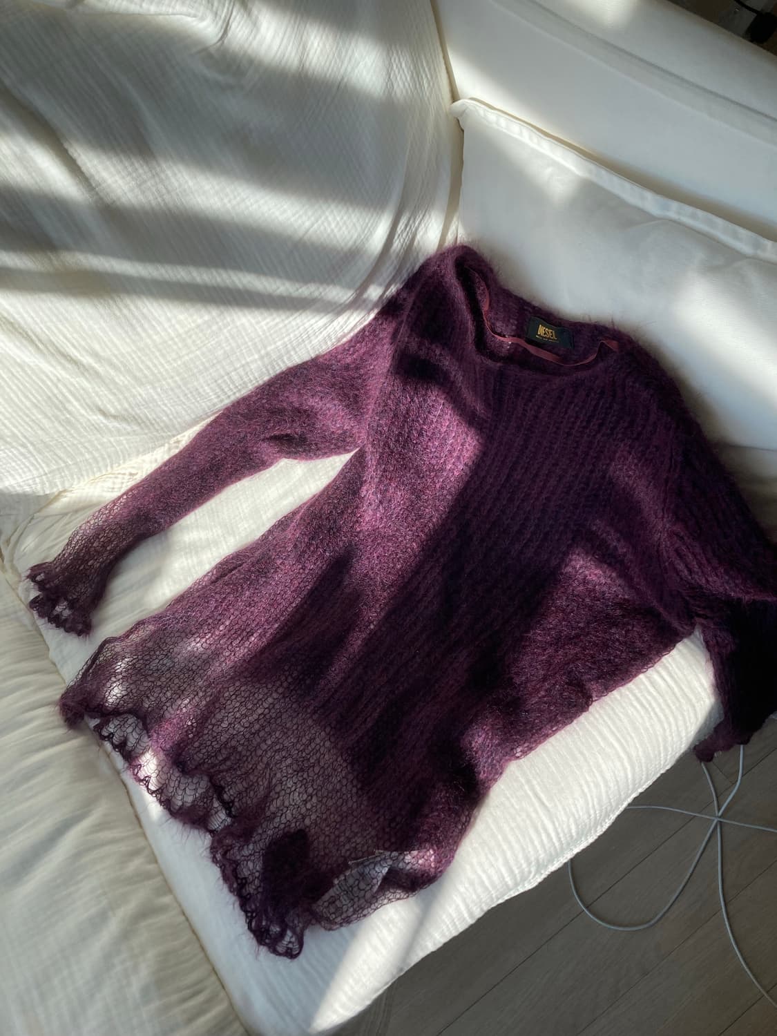 diesel mohair see through knit 상품이미지1