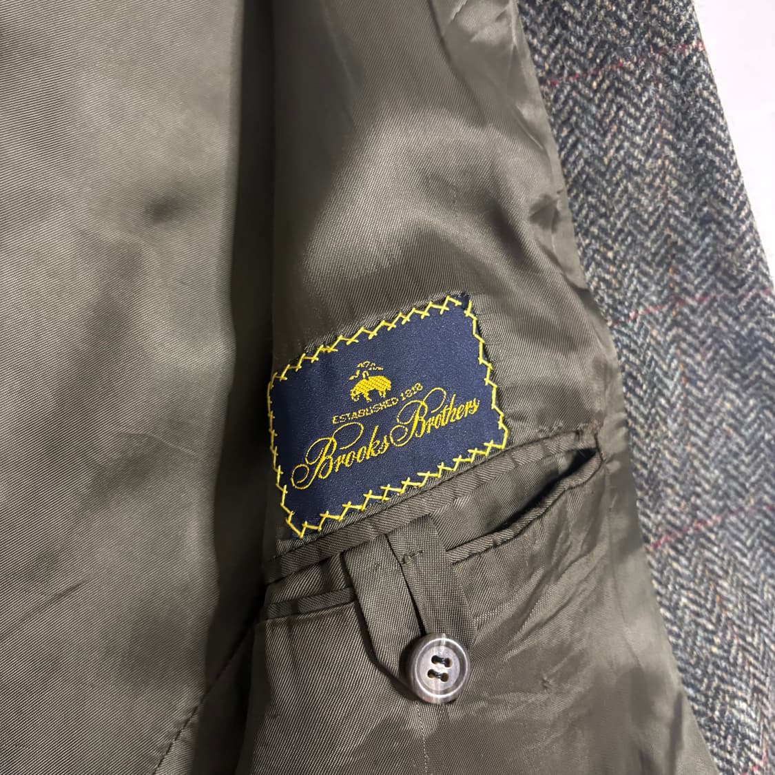 정품 브룩스브라더스 헤링본 울 블레이저 자켓 상품이미지8