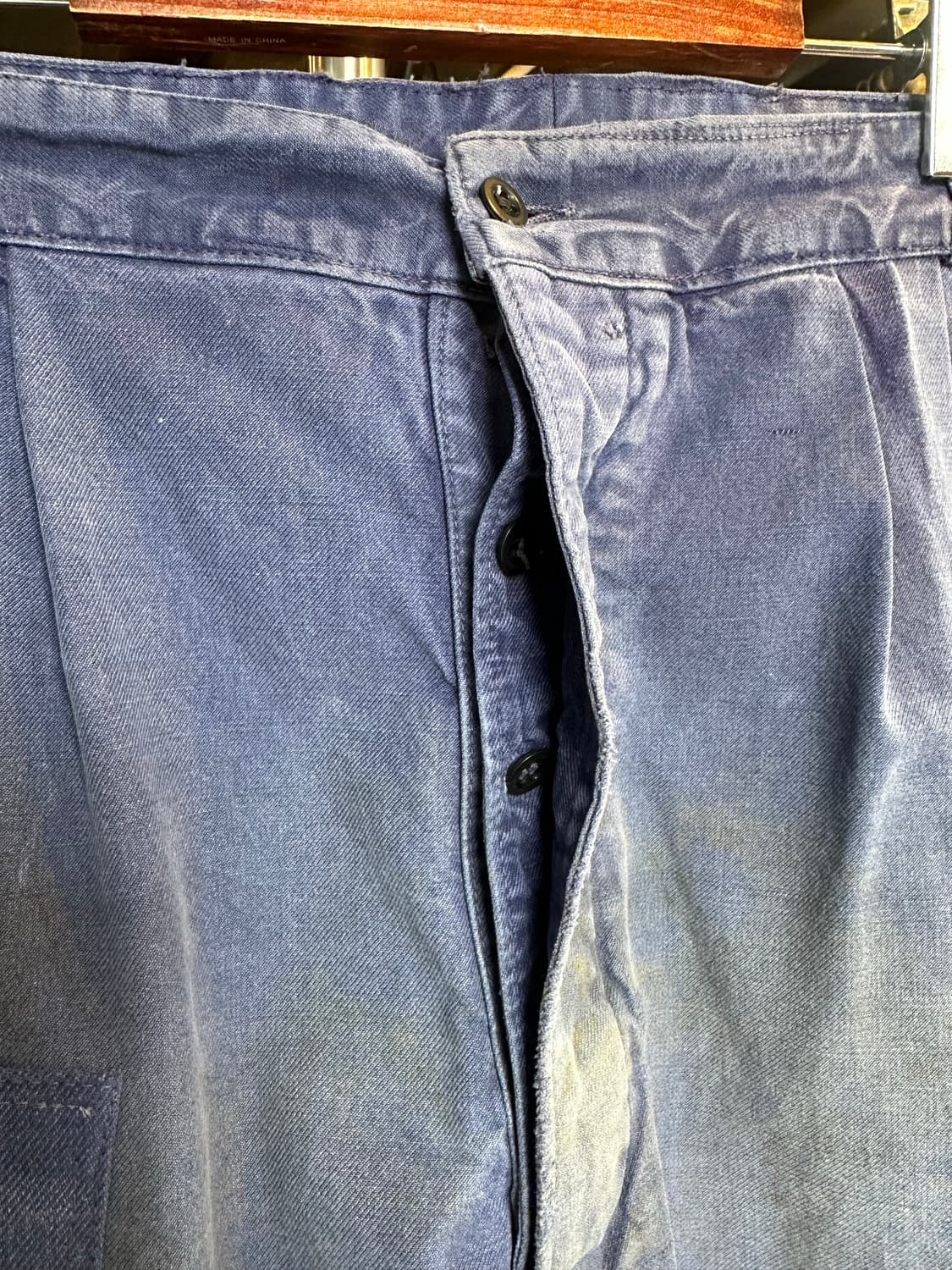 프렌치워크웨어 투턱 와이드 프렌치 워크팬츠 상품이미지5