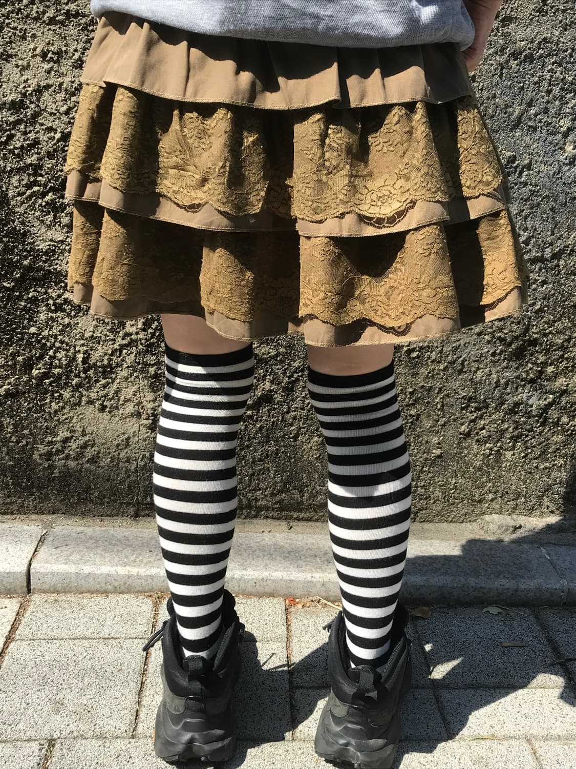 vintage brown lace skirt 상품이미지9
