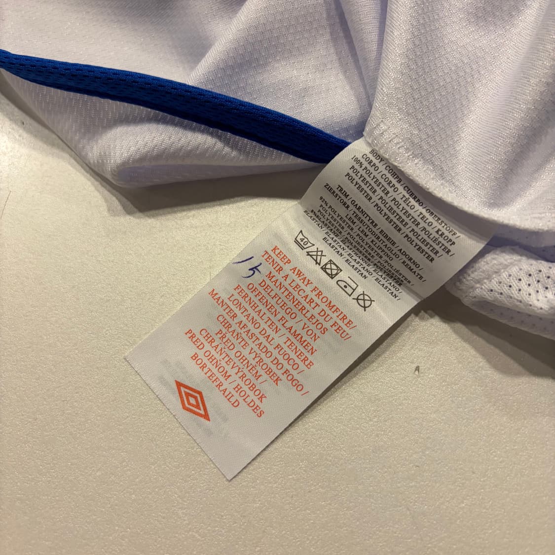 [2XL] 엄브로 03-05 첼시 FC 화이트 유니폼 반팔 D396 상품이미지8