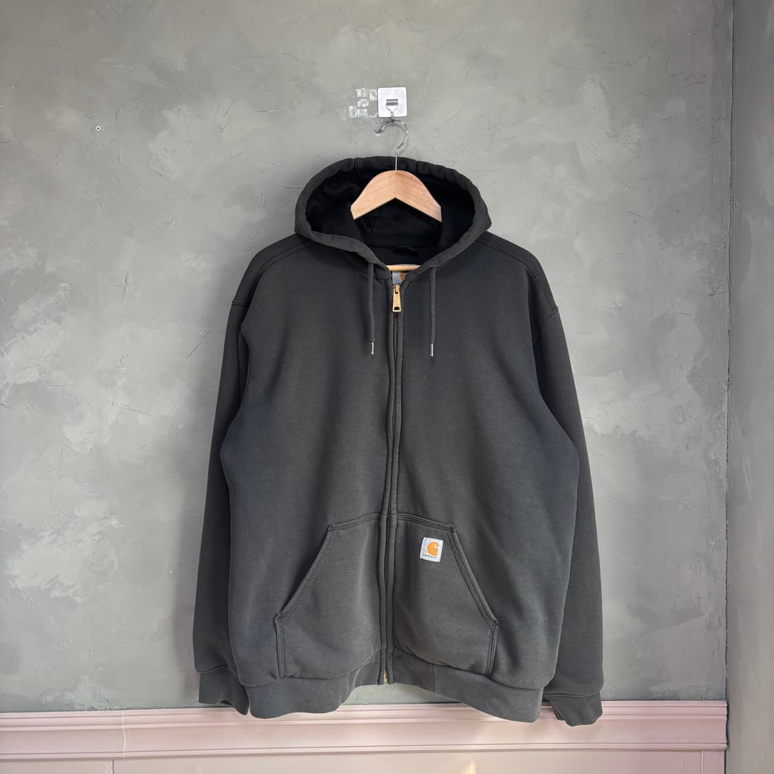 칼하트 써멀 후드집업 블랙 상품이미지1