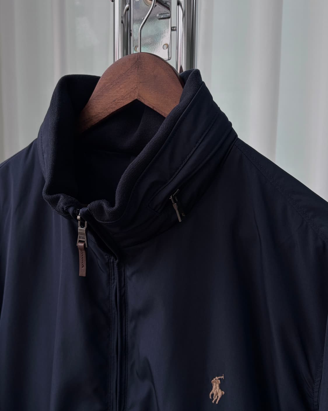 [XL]폴로 랄프로렌 폴리쉘 모크넥 바람막이 자켓 navy 상품이미지7