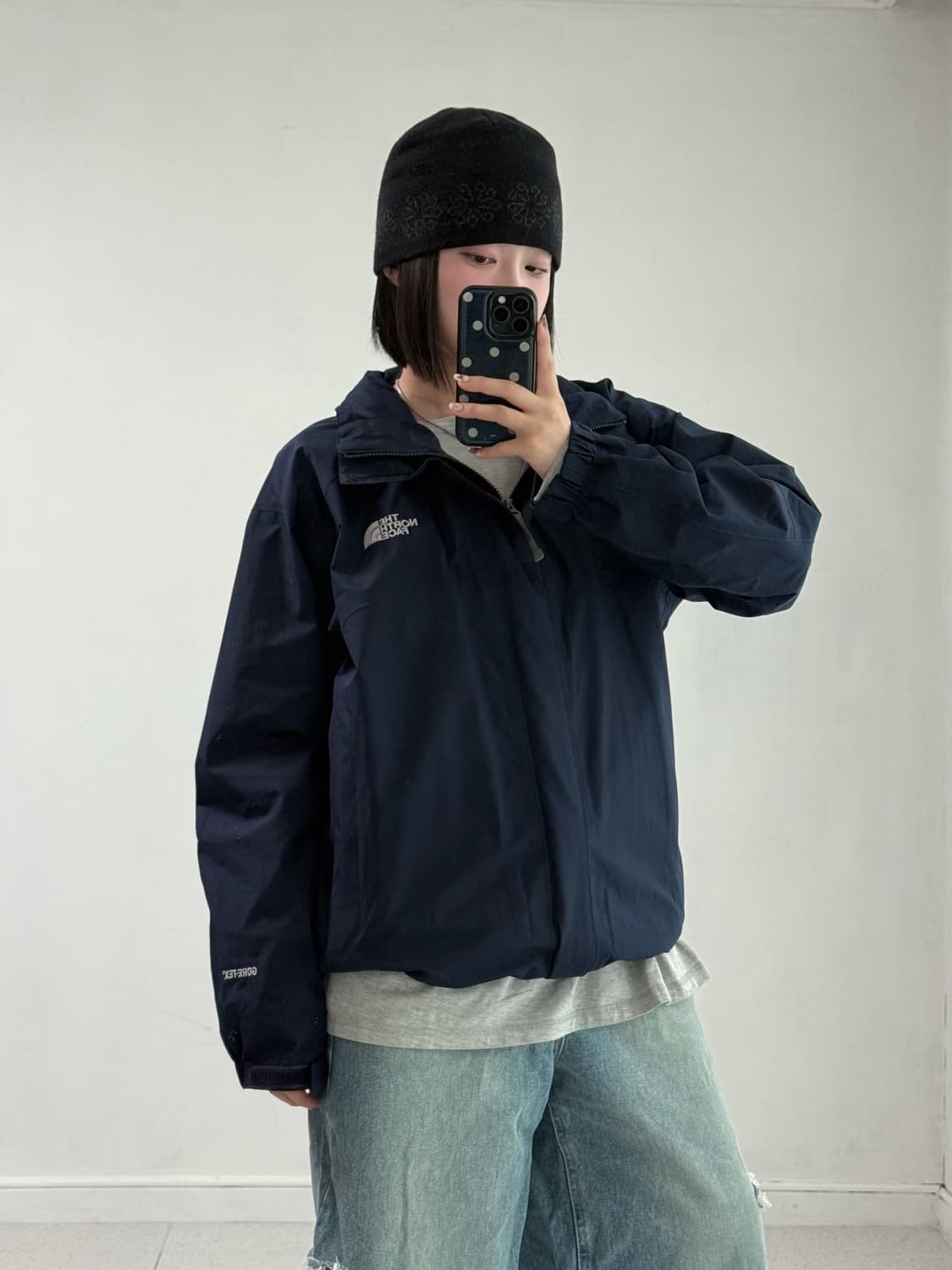 노스페이스 네이비 바람막이 상품이미지3
