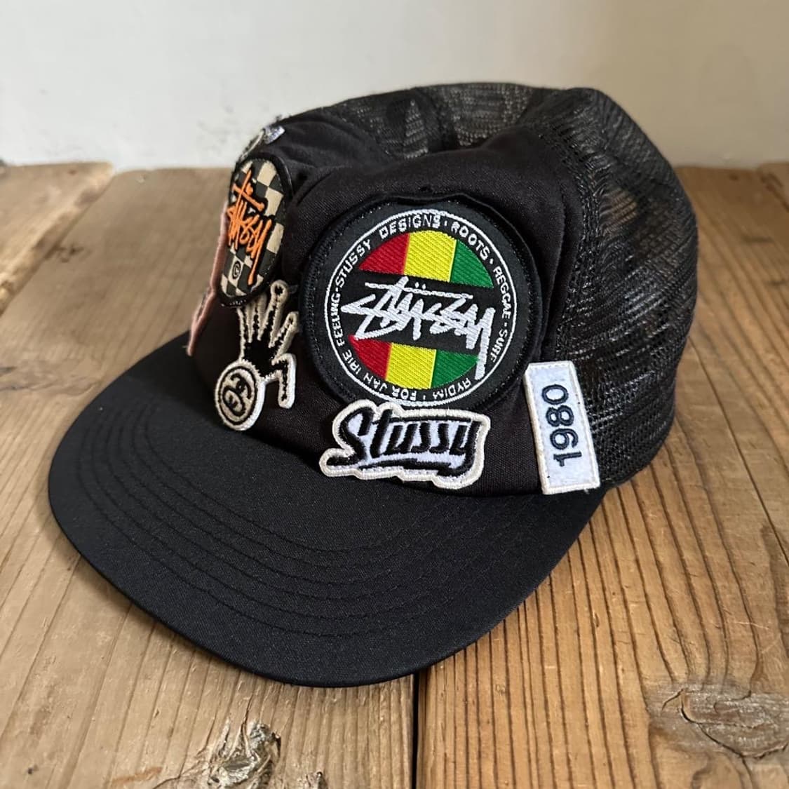 올드스투시 패치워크 트러커 블랙 상품이미지1