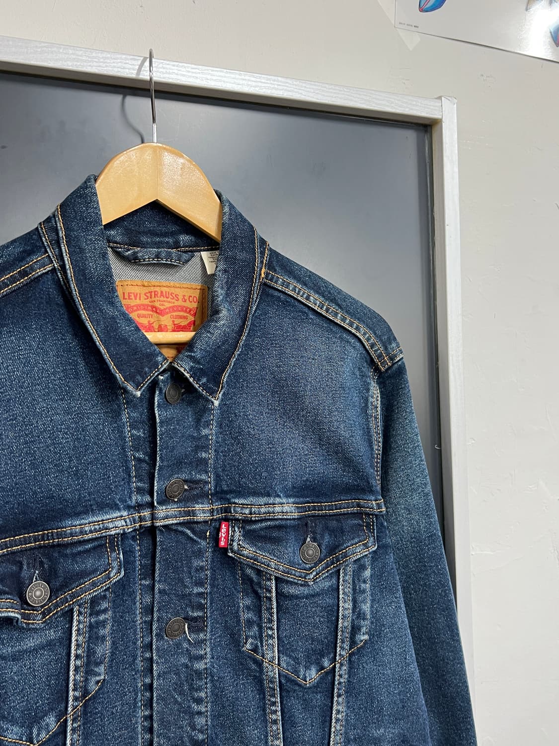 Levis 리바이스 인디고 워싱 데님 트러커 자켓 상품이미지2