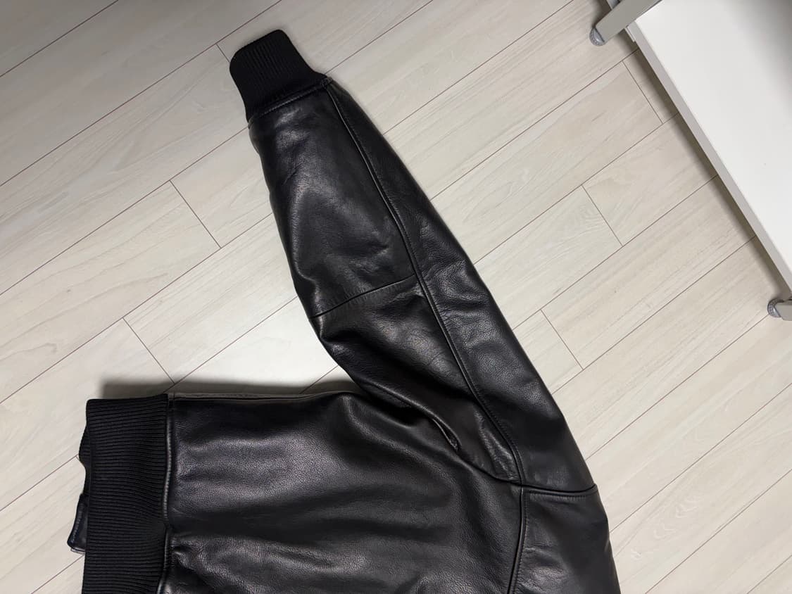 (M) 스투시 레더 플라이트 자켓 블랙 상품이미지8