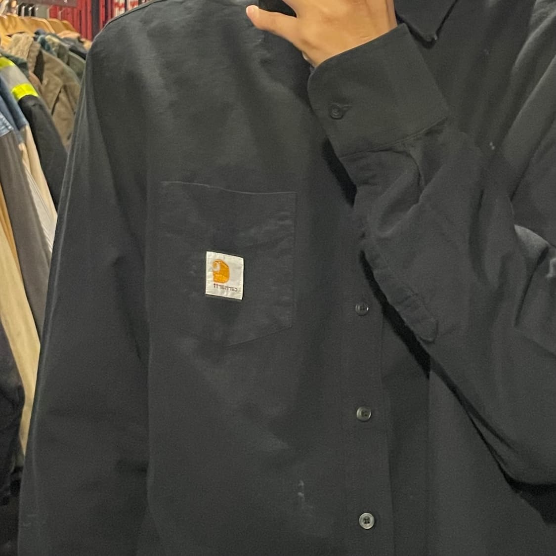 [IM] carhartt 칼하트 블랙 긴팔셔츠 상품이미지4
