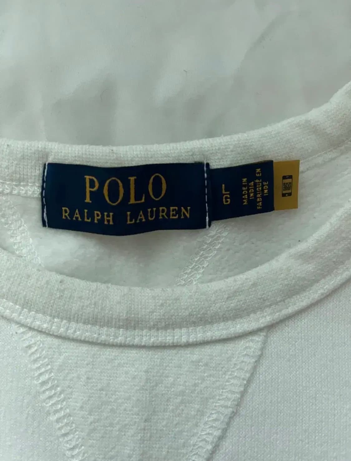폴로 랄프로렌 정품 화이트 기모 맨투맨 상품이미지3