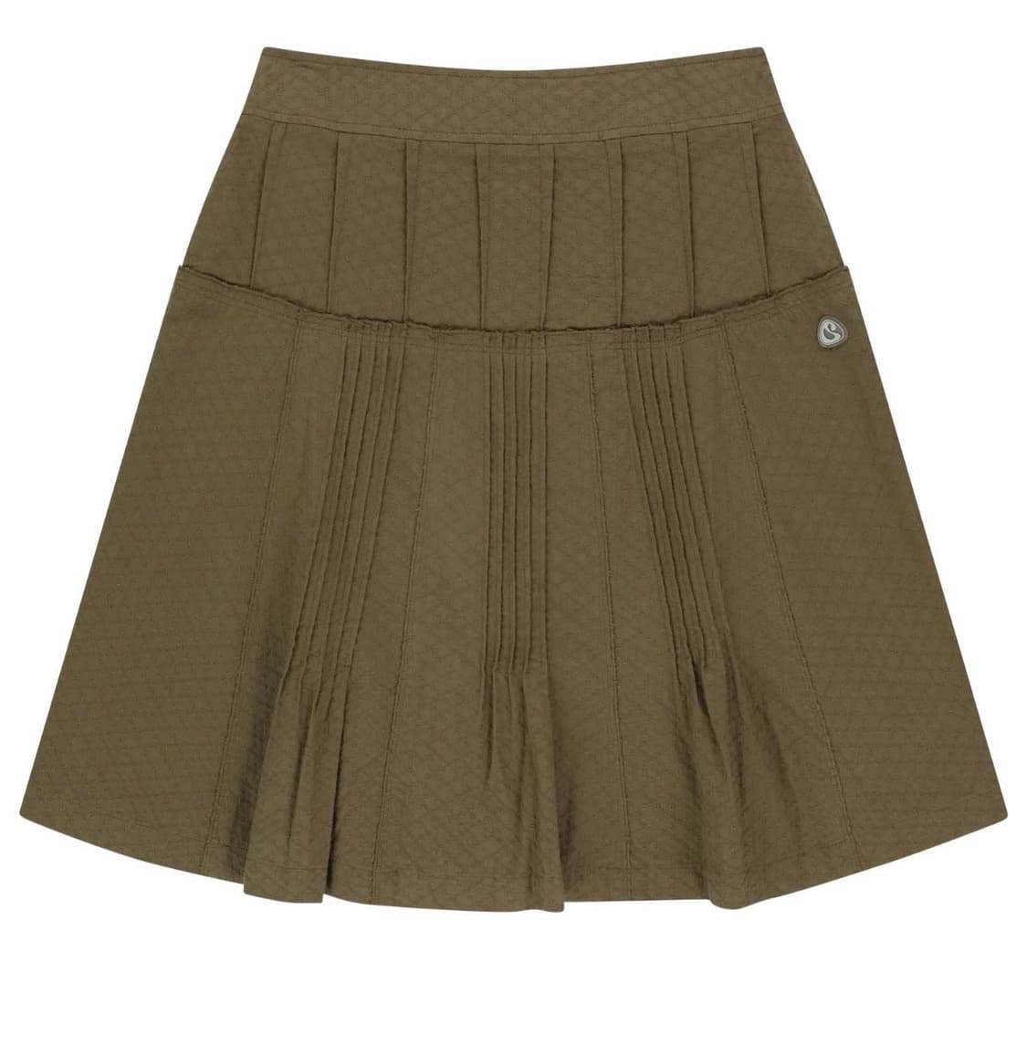 코이세이오 플라워 핀턱 스커트 브라운 상품이미지1