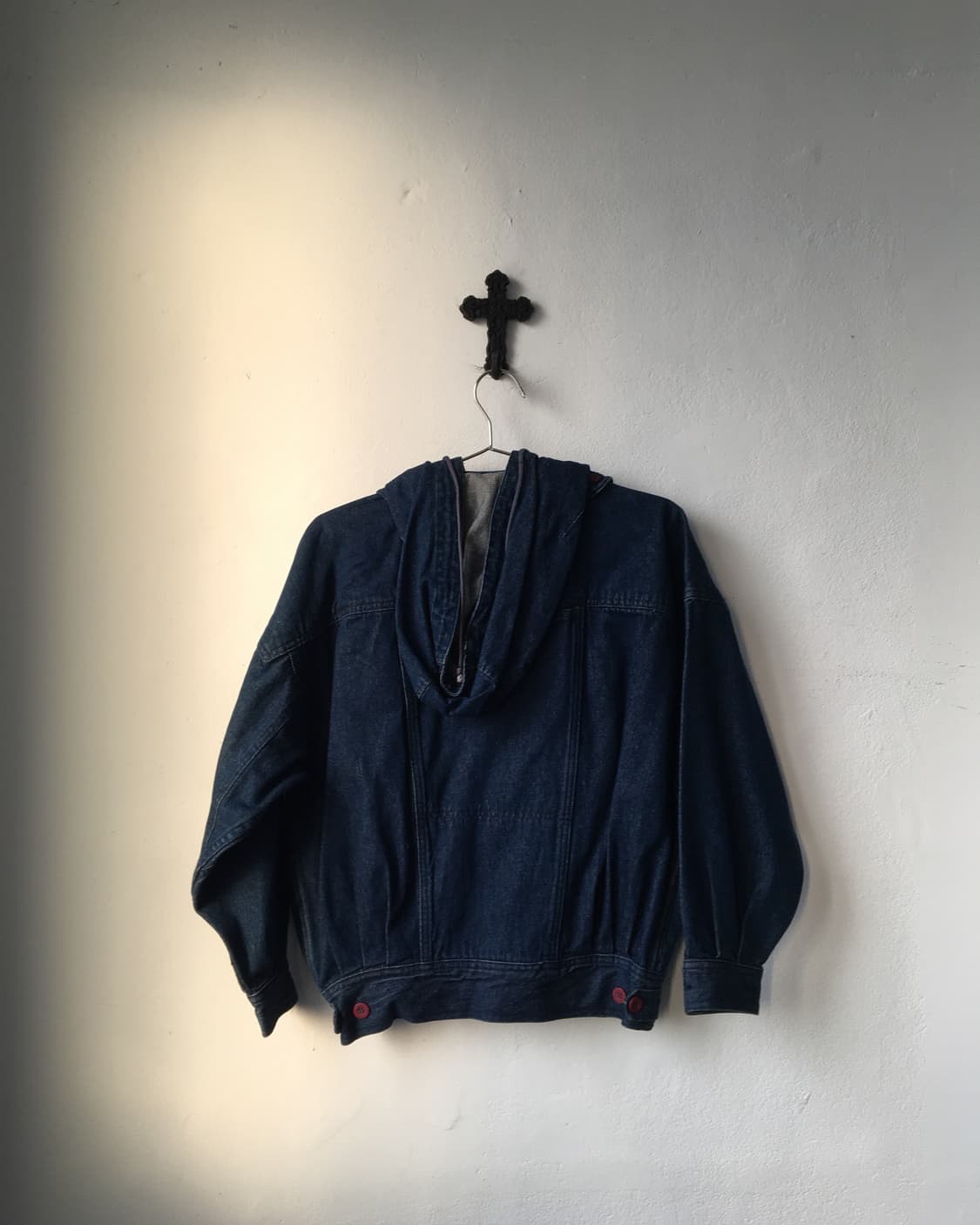 Over fit hood bomber denim jacket 상품이미지4