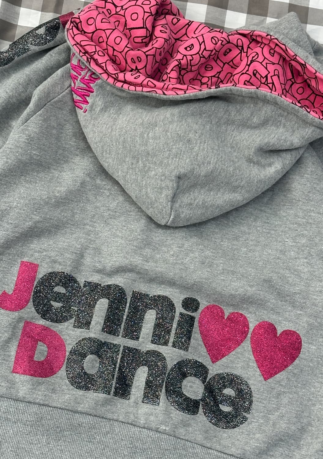 JENNI 프린팅 데코라 오버핏 후드집업 갸루 y2k 레터링 일본 빈티지 상품이미지8