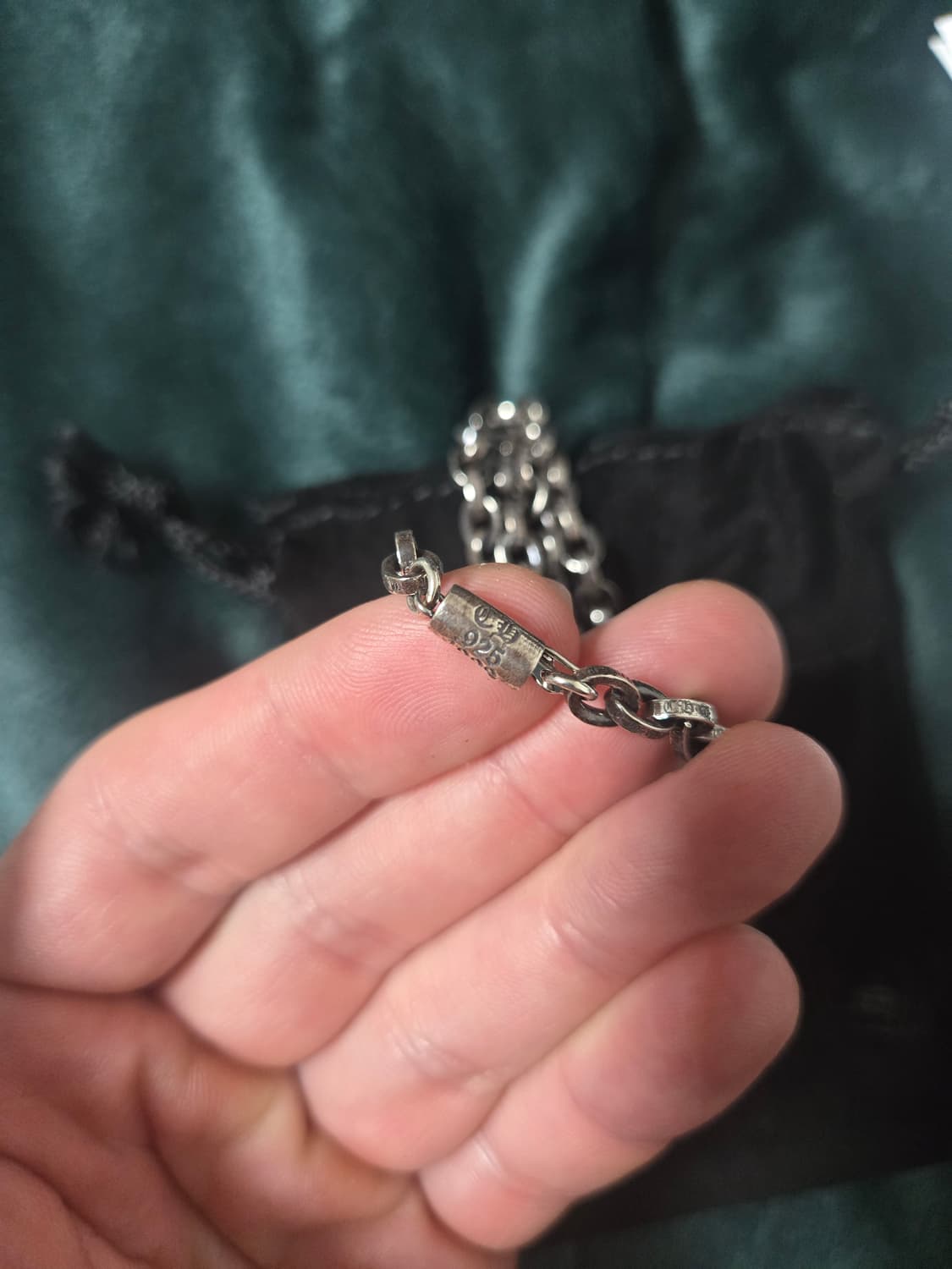 크롬하츠 새상품 페이퍼체인 20인치, 타이니 크로스 참 상품이미지5